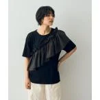 tシャツ Tシャツ ラッフルデザインドロストアシメTee レディース