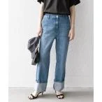 パンツ デニム ジーンズ SHIPS any: ワイド ロールアップ デニム パンツ「SHIPS any DENIM」 レディース