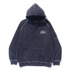 トレーナー スウェット BLEACHED ZIP HOODED SWEAT SHIRT メンズ レディース