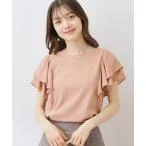 tシャツ Tシャツ 「接触冷感・UV・アンチピリング・二の腕カバー」フレアスリーブカットソー レディース