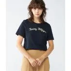 tシャツ Tシャツ レギュラースクリプトクルーネックTシャツ レディース