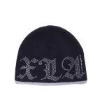 ニット帽 ニットキャップ RHINESTONE LOGO KNIT CAP メンズ レディース