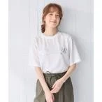 tシャツ Tシャツ 「WEB限定/UVカット/吸水速乾/接触冷感」ジョーゼットロゴ半袖Tシャツ レディース