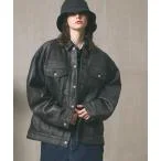 ミリタリージャケット モッズコート 「UNISEX」Sheep Leather Prime-Over 3rd Jacket/シープレザープライムオーバ