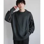 セーター ニット Hand Stitch Crew Neck knit/ハンドステッチクルーネックニット メンズ