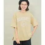 tシャツ Tシャツ カレッジロゴオーバーTシャツ レディース