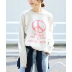 スウェット Mixta/ミクスタ JW別注 CREW NECK PEACE レディース