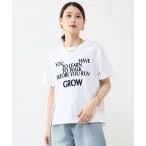 tシャツ Tシャツ フロッキープリントTシャツ レディース