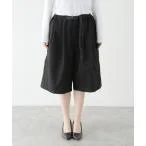 パンツ ANGLAN / アングラン Twill Tuck Belt Wide Half Pants レディース メンズ