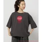 tシャツ Tシャツ 「Coca-Cola (コカ・コーラ)」コレクション ステッチプリントTシャツ レディース