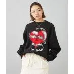 ニット HEART BARBED WIRE JACQUARD KNIT TOP レディース