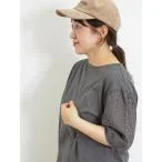 tシャツ Tシャツ オーバーレースパフスリーブカットソー レディース