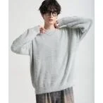 セーター ニット Shaggy knit crew neck pullover/シャギーニットクルーネックプルオーバー メンズ