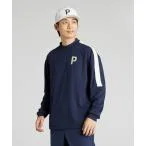 tシャツ PUMA プーマ メンズ ゴルフ PC ストレッチ ジャガード テープ P ロゴ 長袖 シャツ メンズ