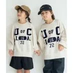 スウェット 「KIDS」「Champion」　FLOCK PRINT LOOSE FIT SWEAT SHIRT キッズ