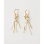 ピアス MIX BEADS KNOTTED P/EARRING ミックス ビーズ ノティド ピアス レディース