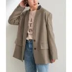 ジャケット ノーカラージャケット ESLOW / エスロー NO COLLAR JACKET A2043FJ216 レディース