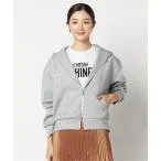 ニット DOUBLE KNIT ZIP HOODY レディース