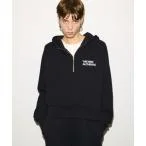 パーカー THROW HALF ZIP COTTON SW HOODIE ハーフジップ コットン スウェット フーディ パーカー レディース