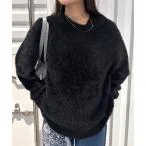 ニット NOMANUAL/ノーマニュアル CROPPED HAIRY KNIT レディース