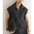 ニット JANE SMITH/ジェーンスミス 5G ZIP DRIVERS KNIT VEST ニットベスト 24WKN-#517S レディース