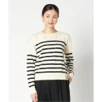 ニット BORDER CREW NECK KNIT レディース