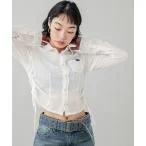 シャツ ブラウス SEE-THROUGH LS SHIRT レディース