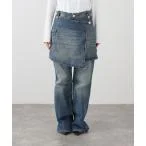 パンツ デニム ジーンズ 「GANNI / ガニー」 Heavy Washed Denim Flared Skirt Je J1562 レディース