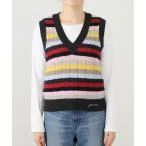 ベスト 「GANNI / ガニー」 Logo Wool Mix Vest K2286 レディース