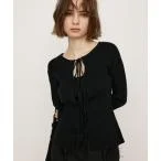 ニット 「キャミ付き」MANYWAY RIBBON KNIT TOPS メニーウェイ リボン ニット トップス レディース