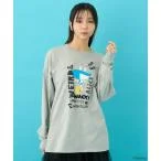 tシャツ Tシャツ ふしぎの国のアリス/ロゴデザインロンTEE レディース